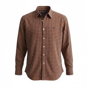 Marc O’Polo Mens Orange & Blue Button Down Longsleeve Shirt Size Large (41/42)